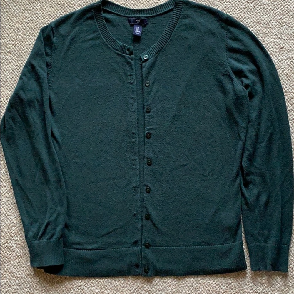 Green Cardigan- Gap